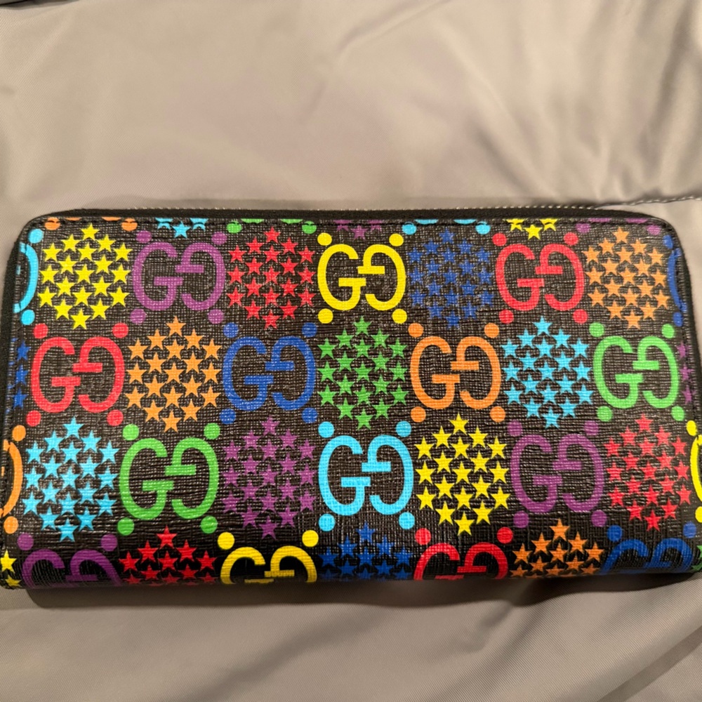 Gucci Multicolor GG Pattern Wallet